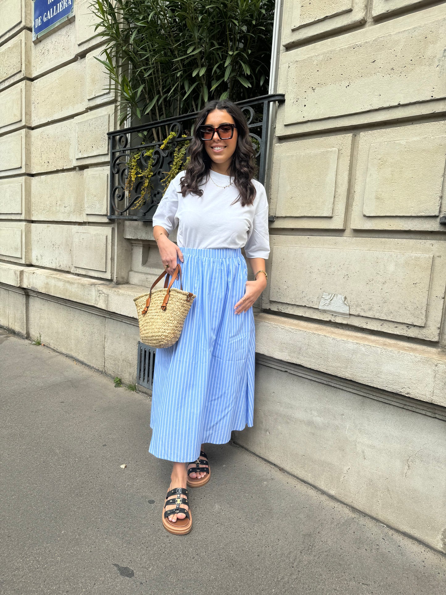 JUPE CÉLIA BLEU