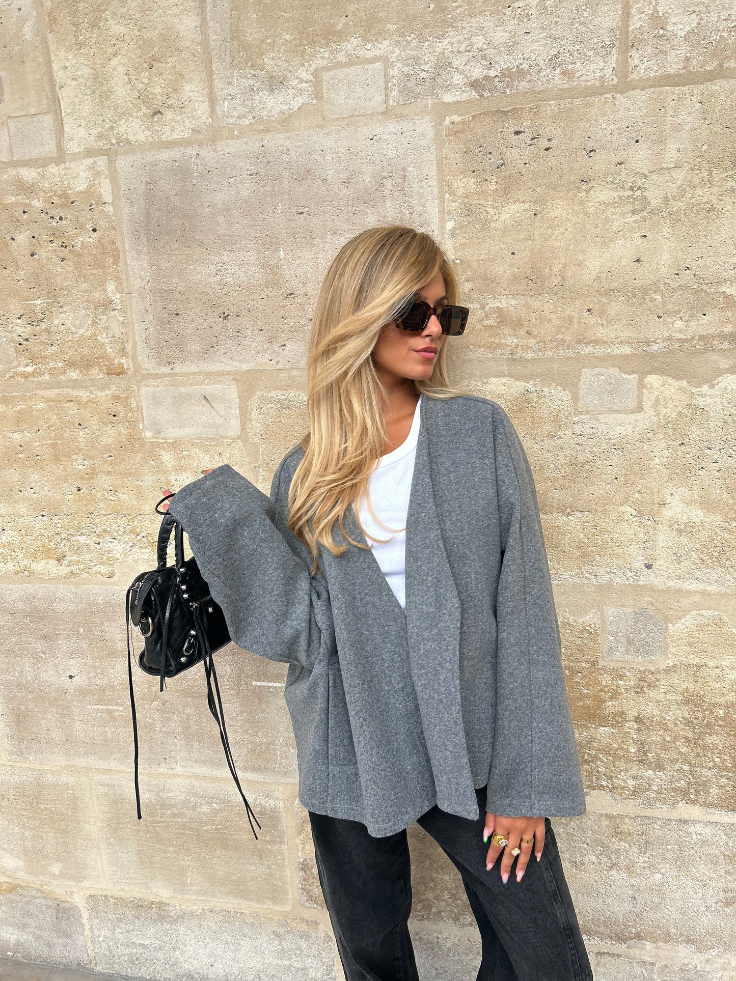 VESTE JUNE GRISE CLAIRE