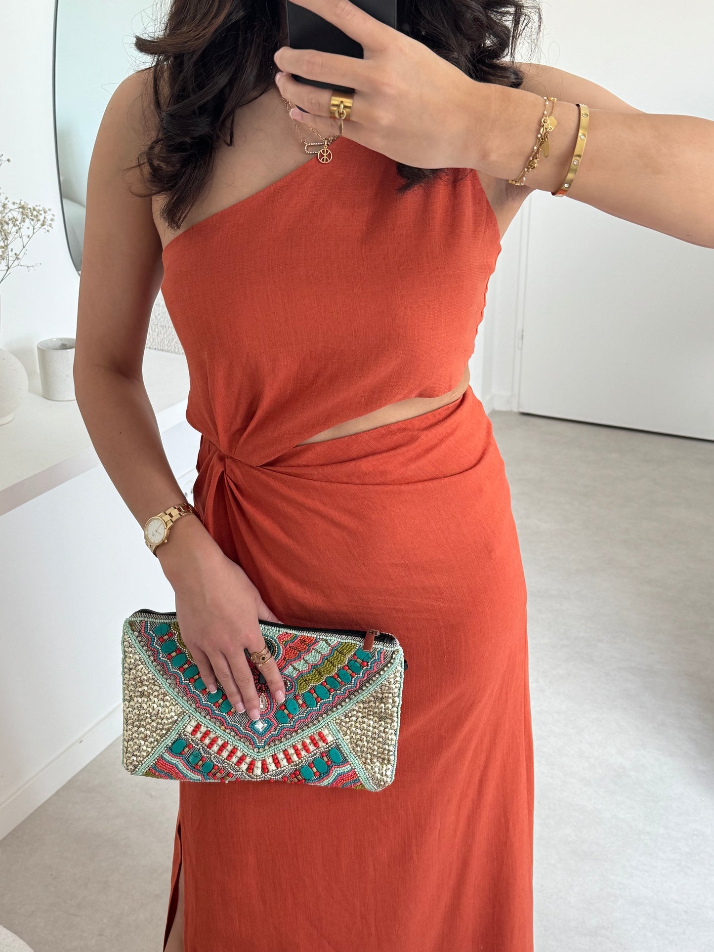 ROBE AMBRE TERRACOTTA