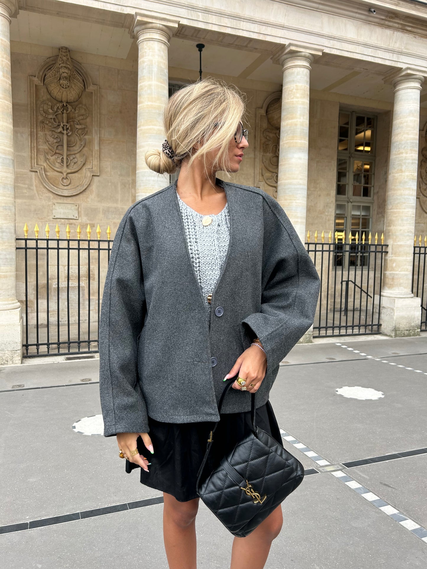 VESTE JUNE GRISE FONÇÉE