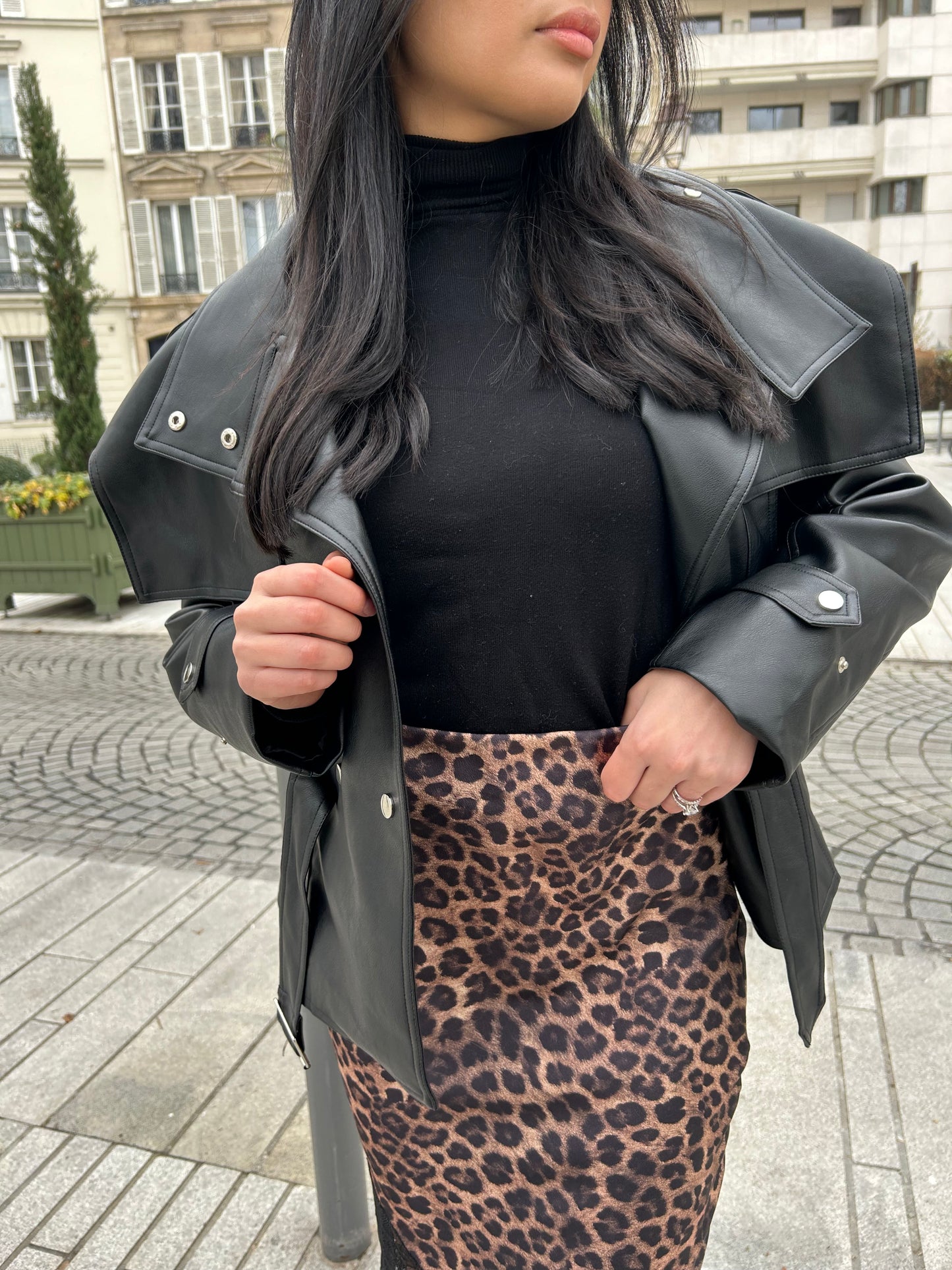 JUPE SELENA LÉOPARD