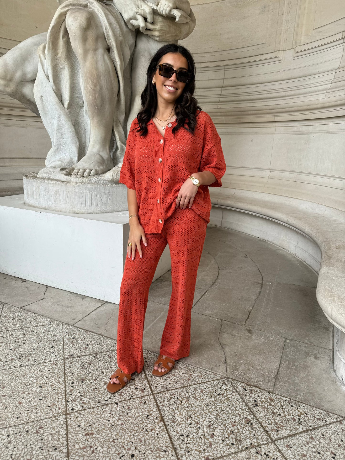 ENSEMBLE ROMY MAILLE TERRACOTTA