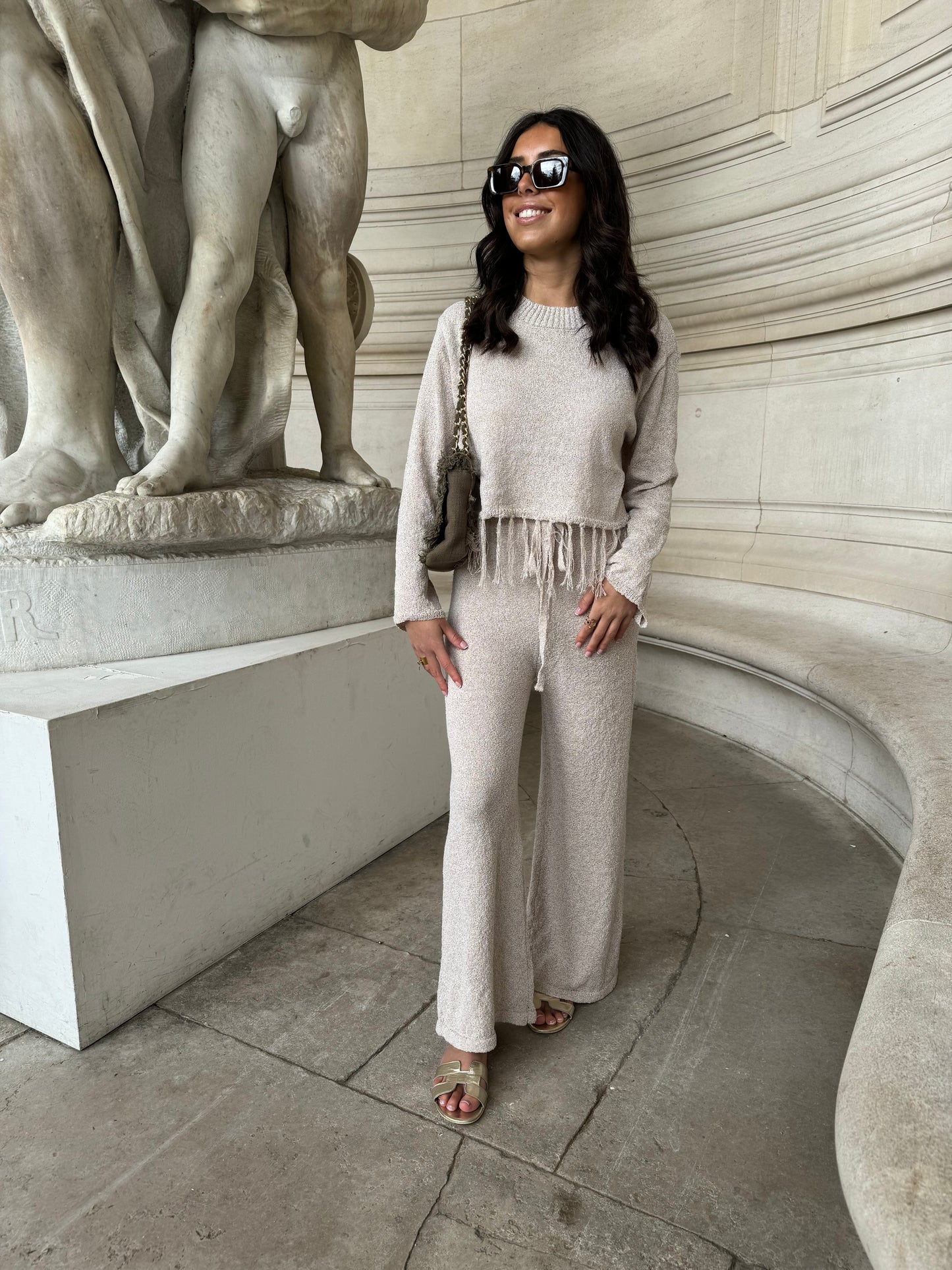 ENSEMBLE CASSIE MAILLE BEIGE
