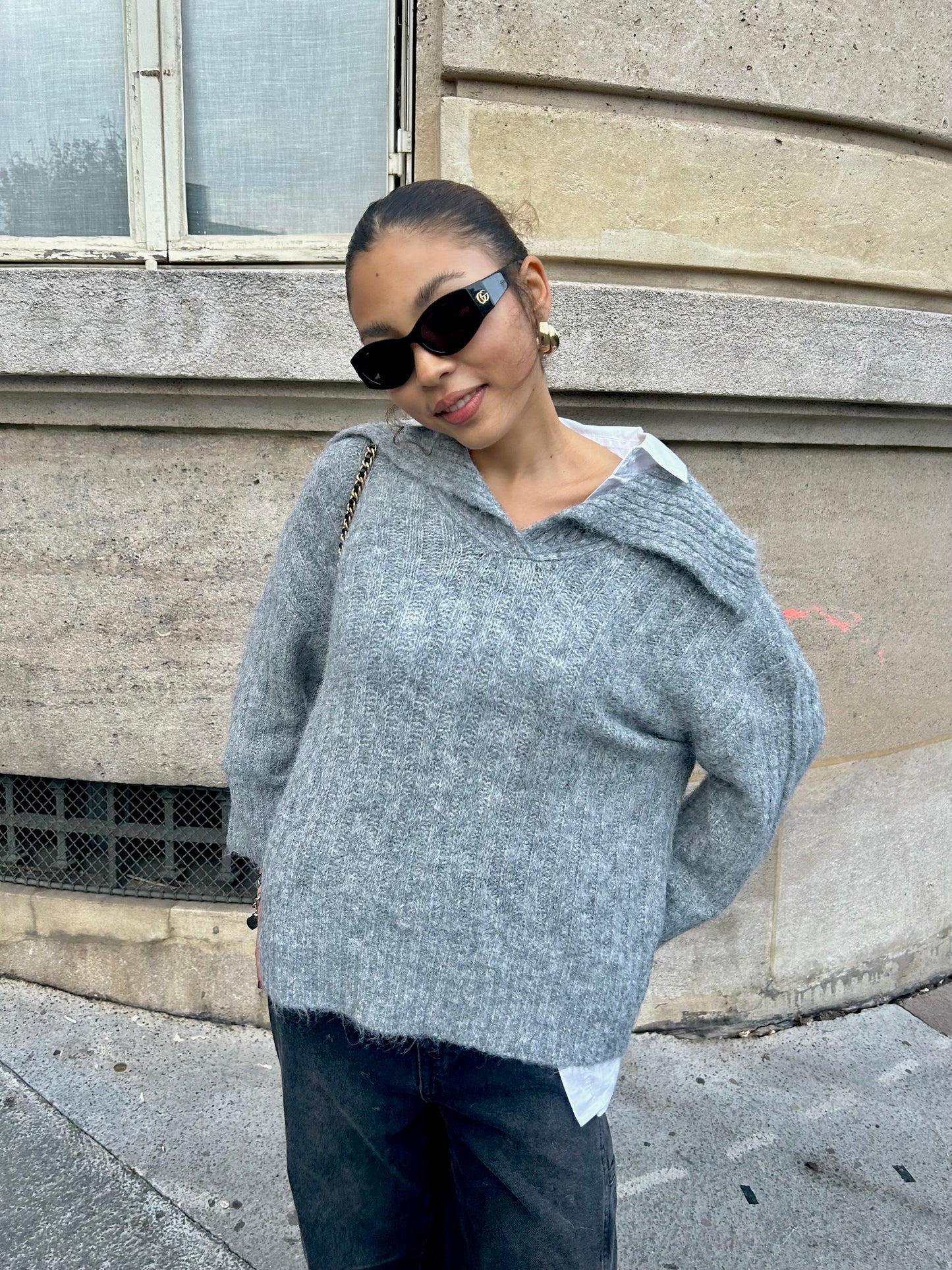 PULL KAROLE GRIS