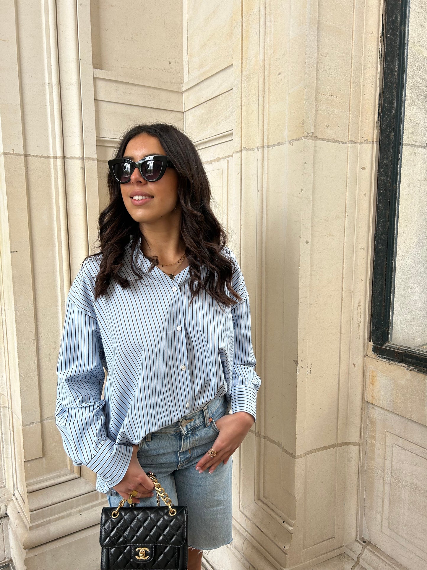 CHEMISE EMMA BLEU