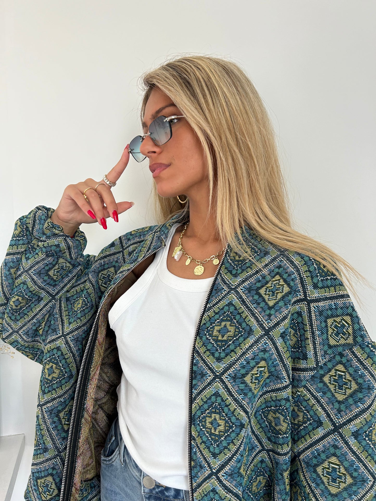 BOMBER NELL BLEU