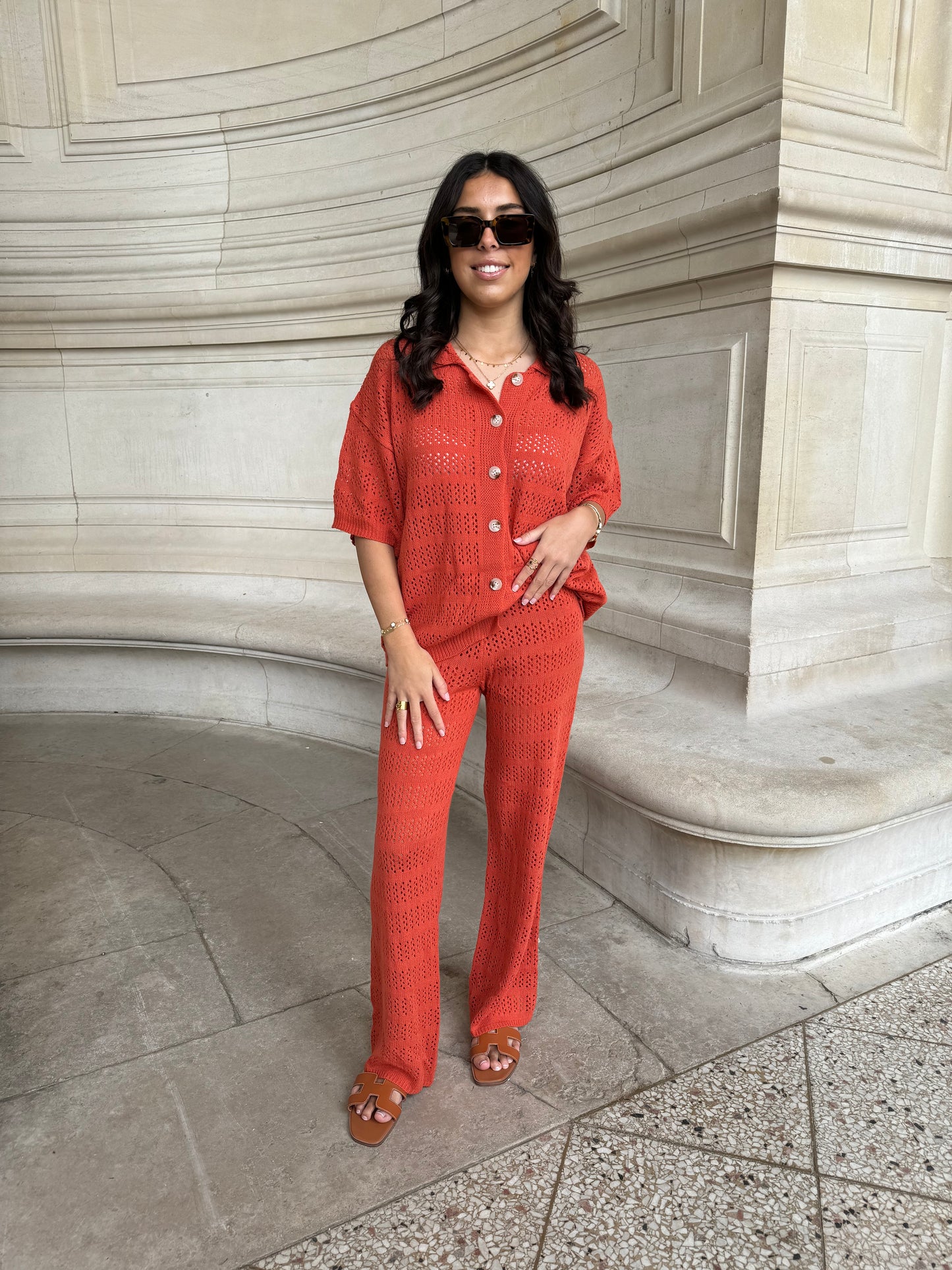 ENSEMBLE ROMY MAILLE TERRACOTTA