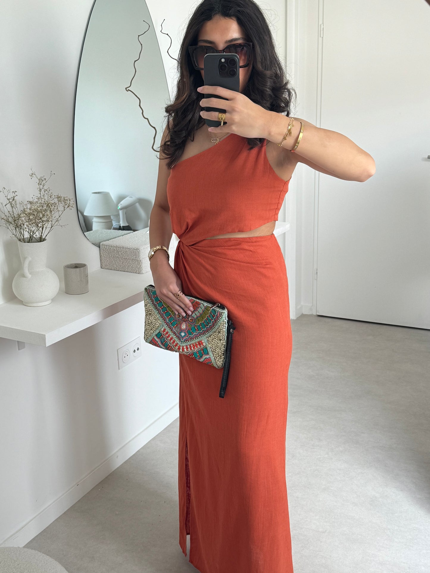 ROBE AMBRE TERRACOTTA
