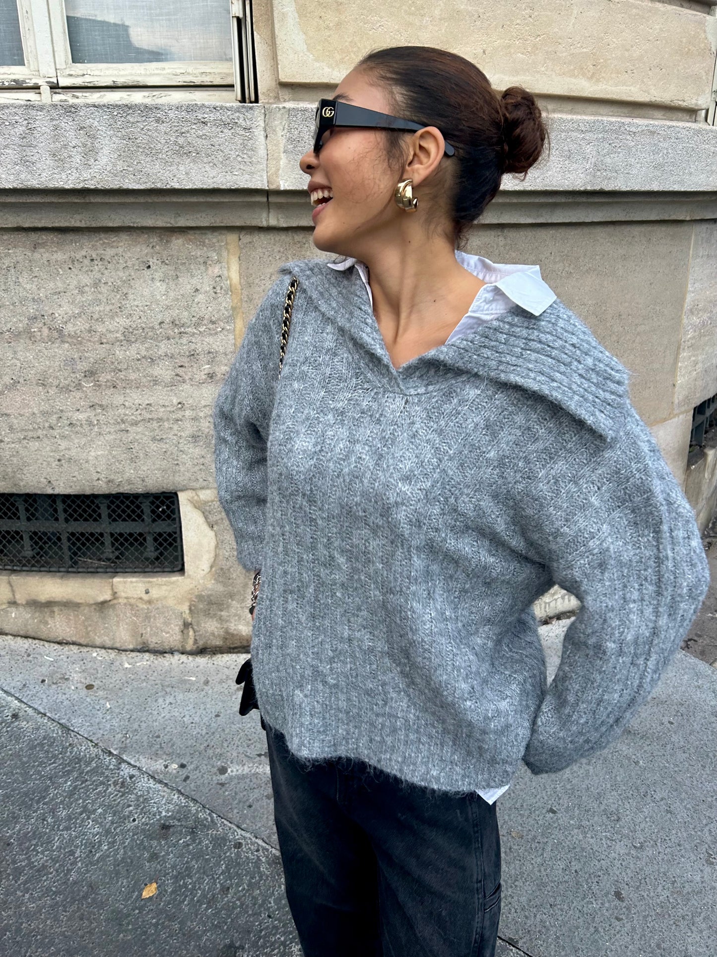 PULL KAROLE GRIS