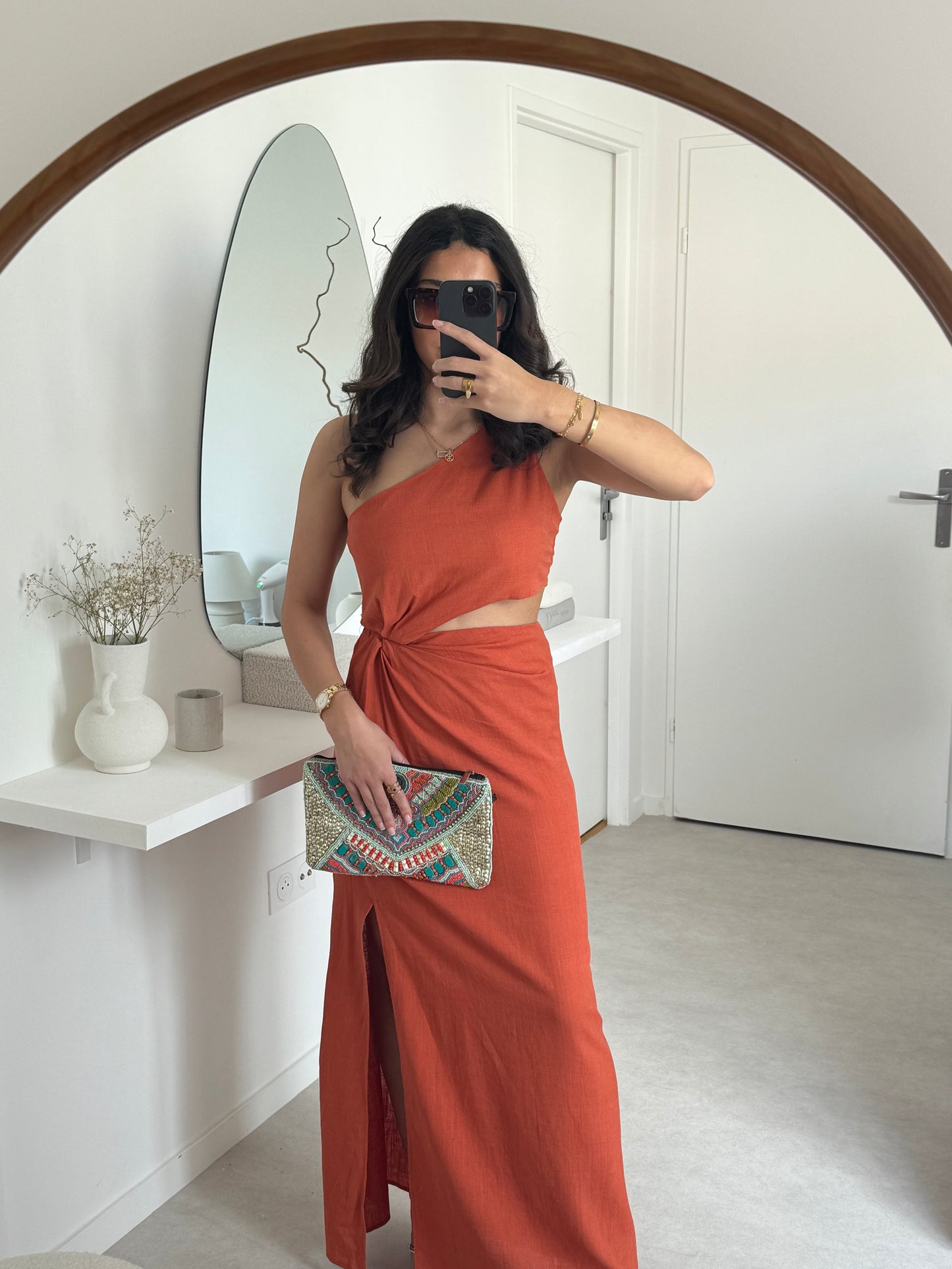 ROBE AMBRE TERRACOTTA