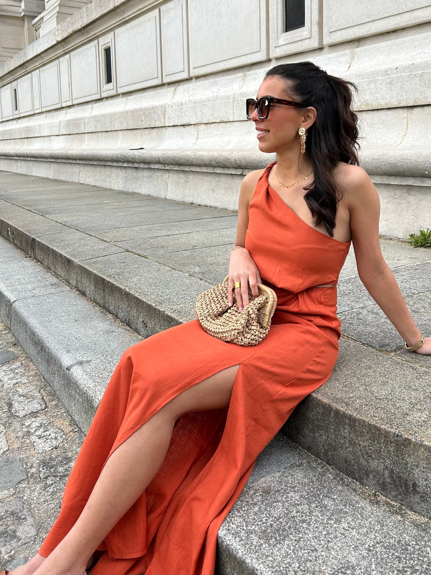 ROBE AMBRE TERRACOTTA
