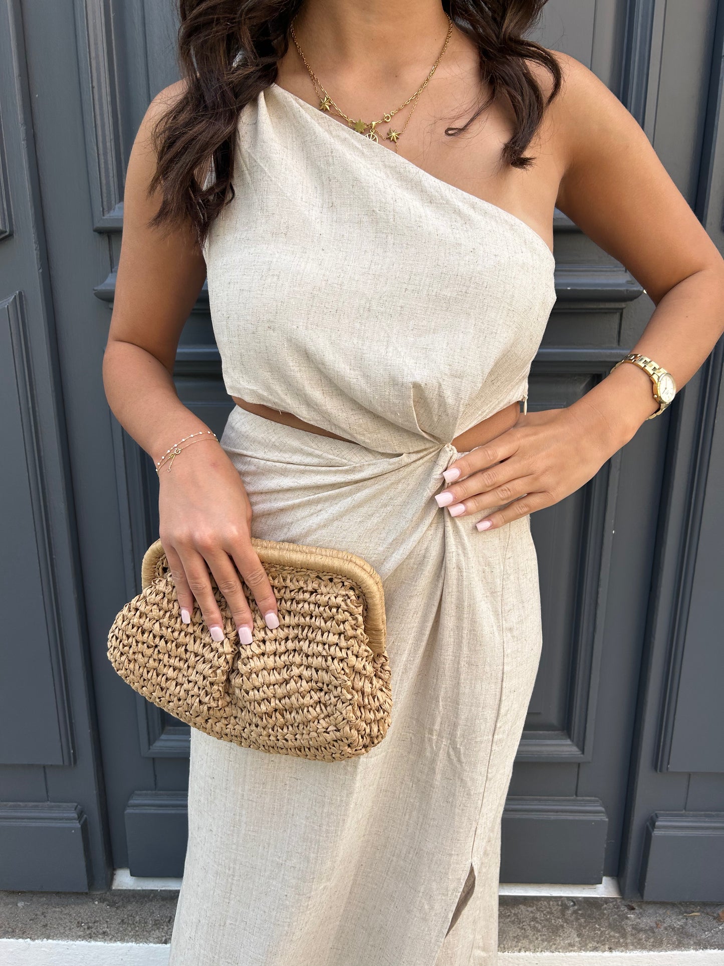 ROBE AMBRE BEIGE
