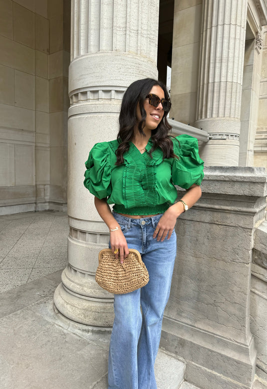 BLOUSE ESMÉE VERTE