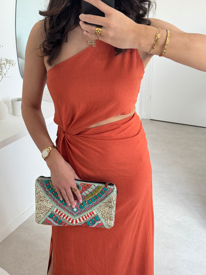 ROBE AMBRE TERRACOTTA