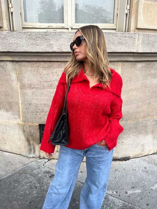 PULL KAROLE ROUGE