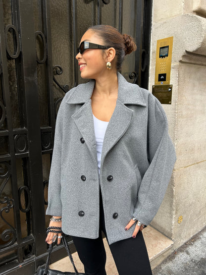 MANTEAU KIARA GRIS