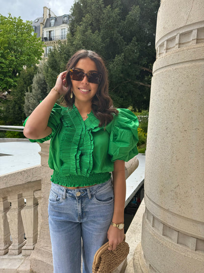 BLOUSE ESMÉE VERTE