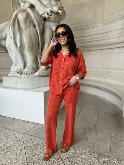 ENSEMBLE ROMY MAILLE TERRACOTTA