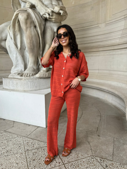 ENSEMBLE ROMY MAILLE TERRACOTTA