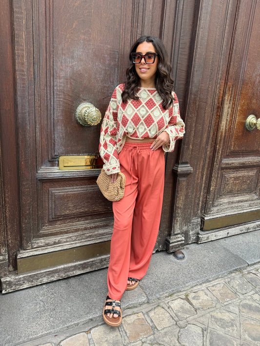 PANTALON ELENA TERRACOTTA