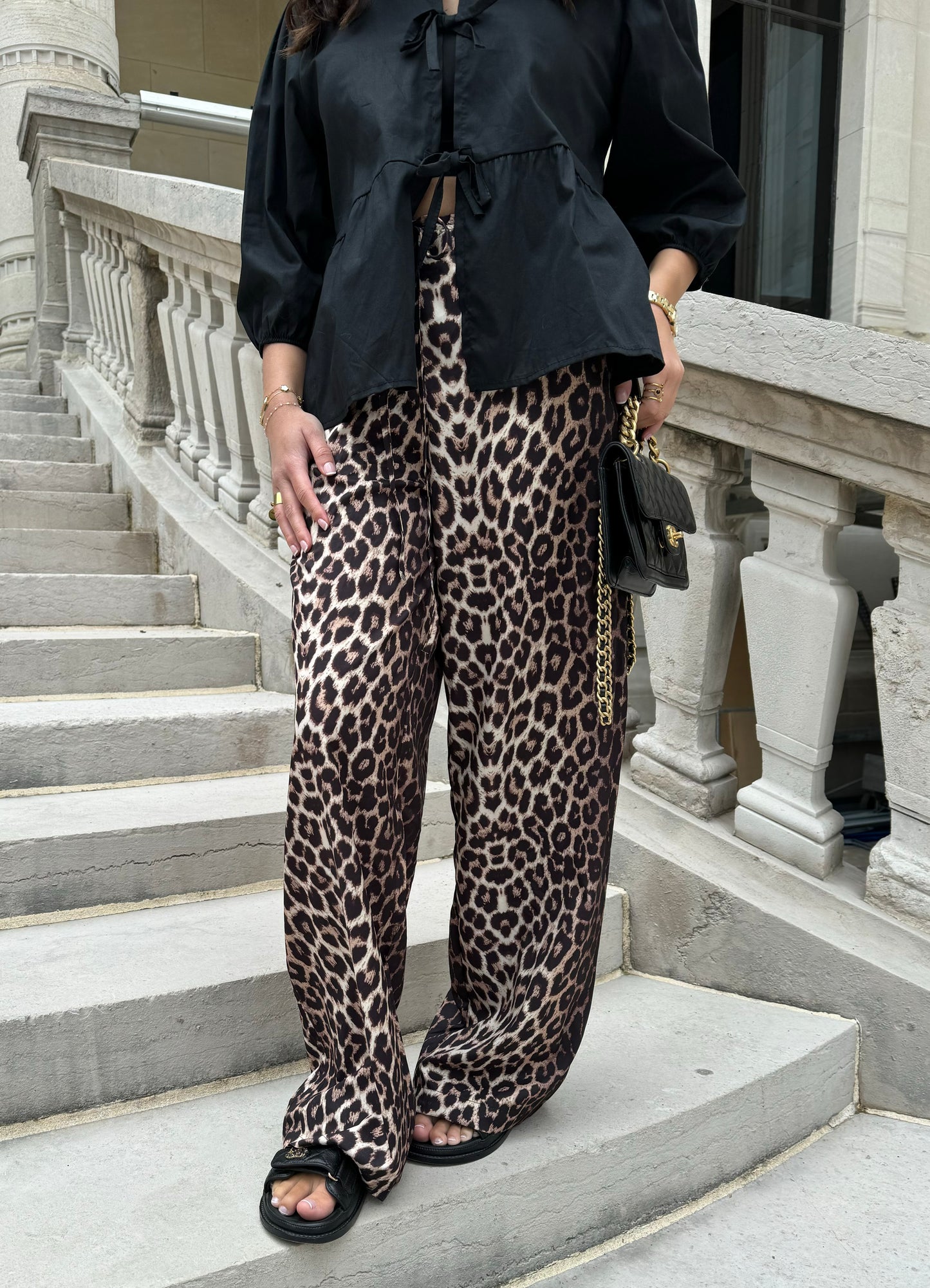 PANTALON LILY LÉOPARD