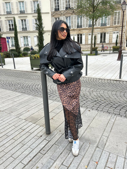 JUPE SELENA LÉOPARD
