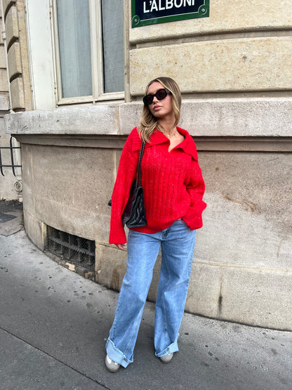 PULL KAROLE ROUGE
