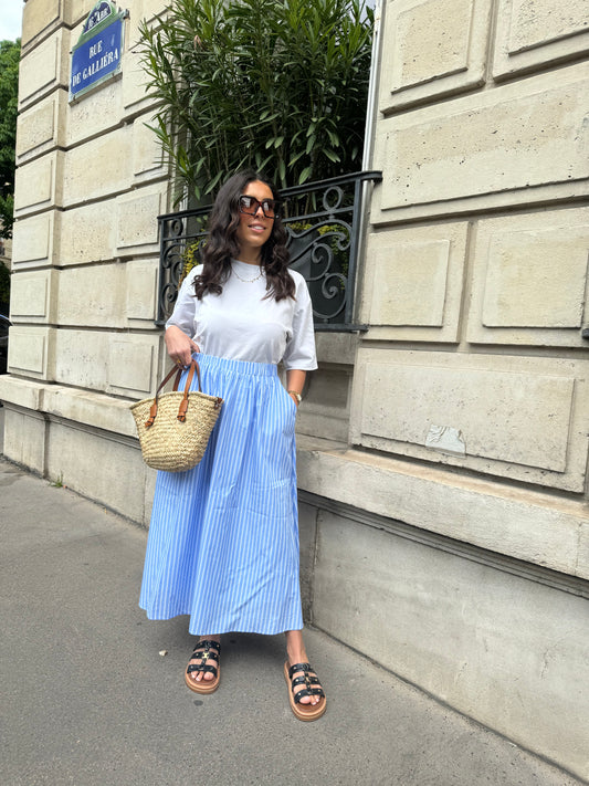 JUPE CÉLIA BLEU