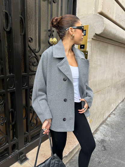 MANTEAU KIARA GRIS