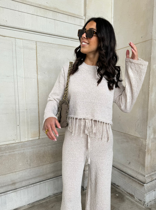 ENSEMBLE CASSIE MAILLE BEIGE