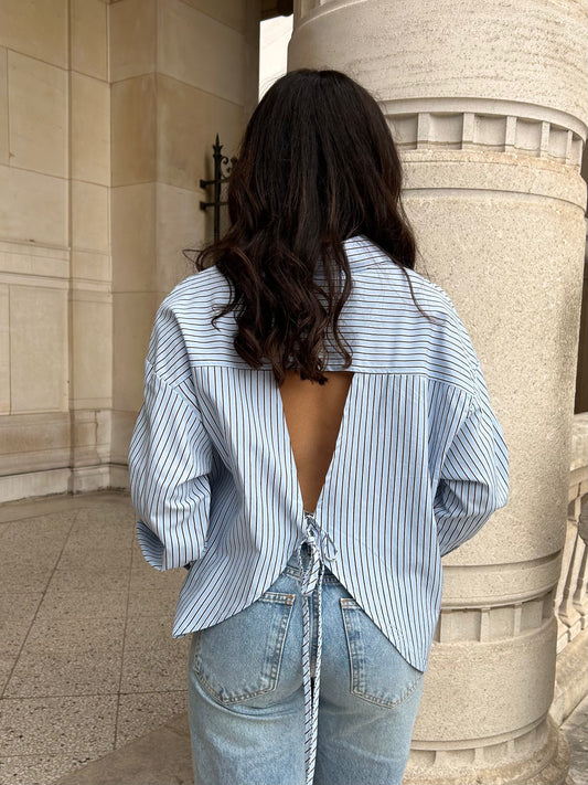 CHEMISE EMMA BLEU