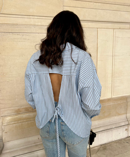 CHEMISE EMMA BLEU